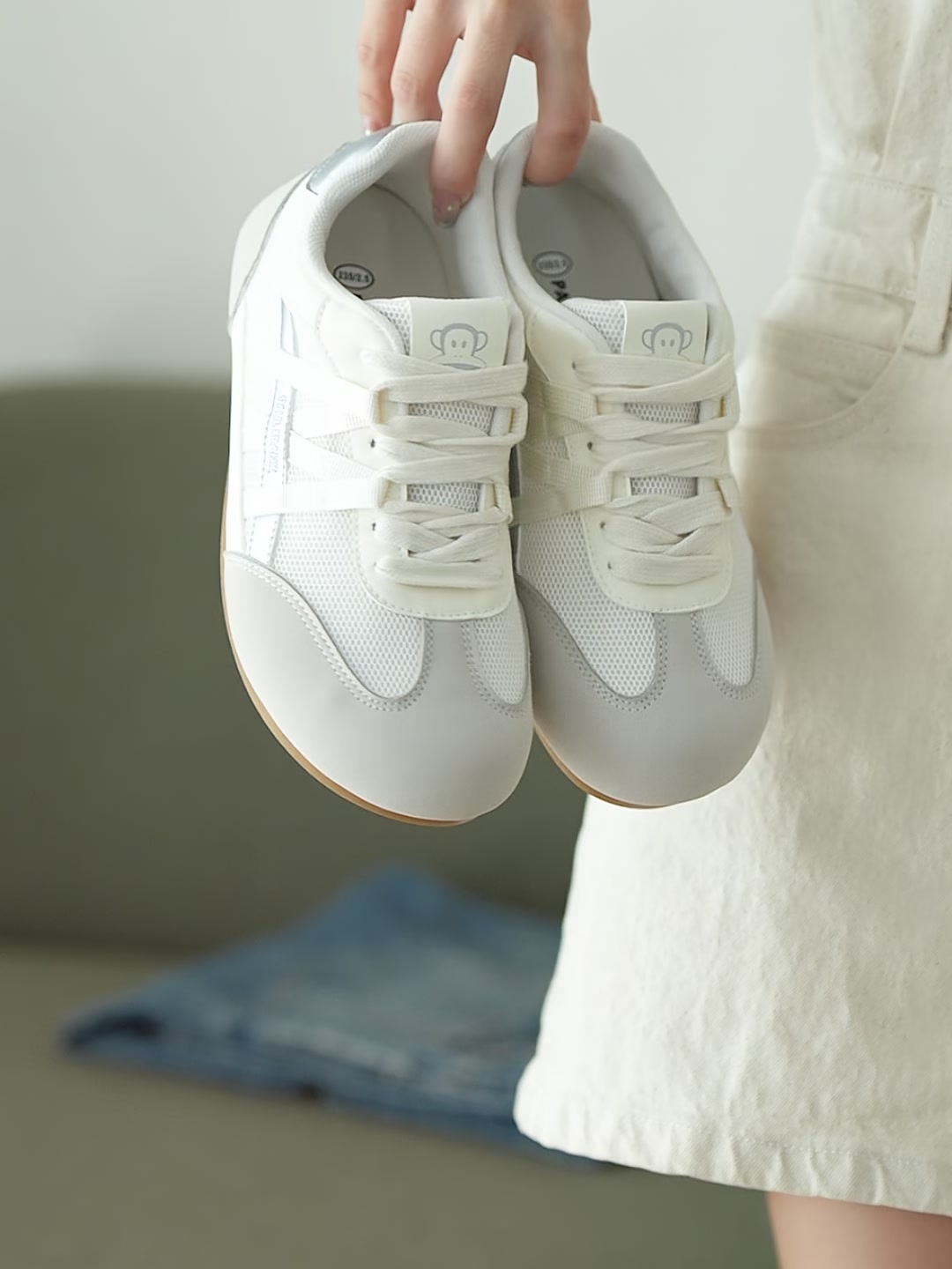 大嘴猴厚底德训鞋：增高显瘦，舒适透气，百搭爆款！