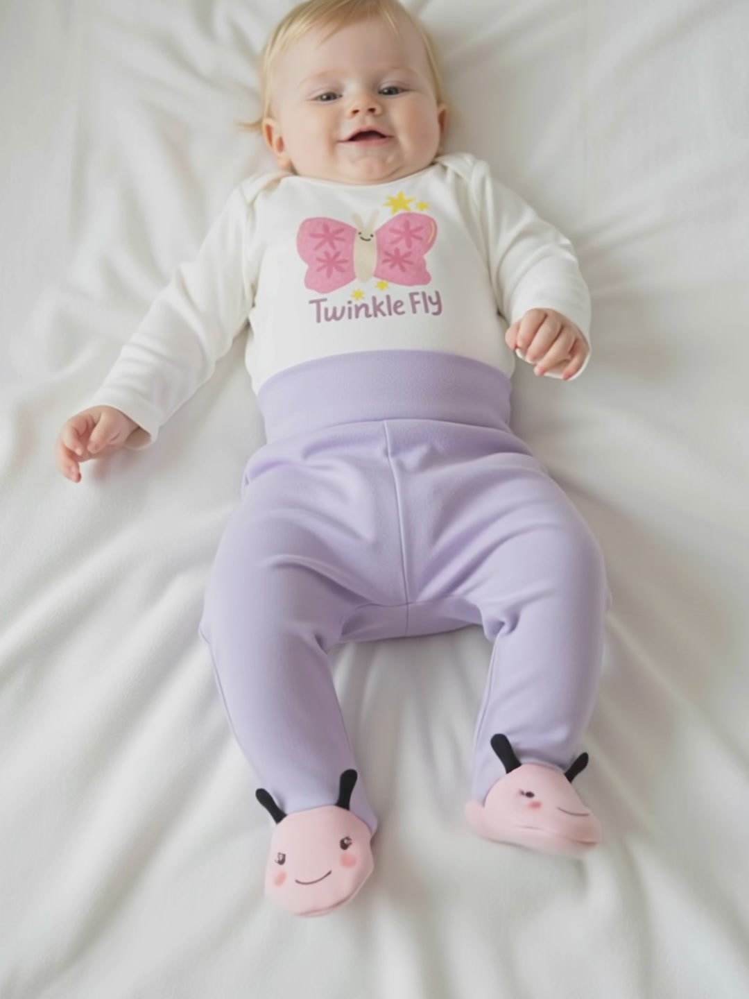 宝宝护肚连脚裤实测：高腰设计+立体动物，萌娃保暖又时尚！