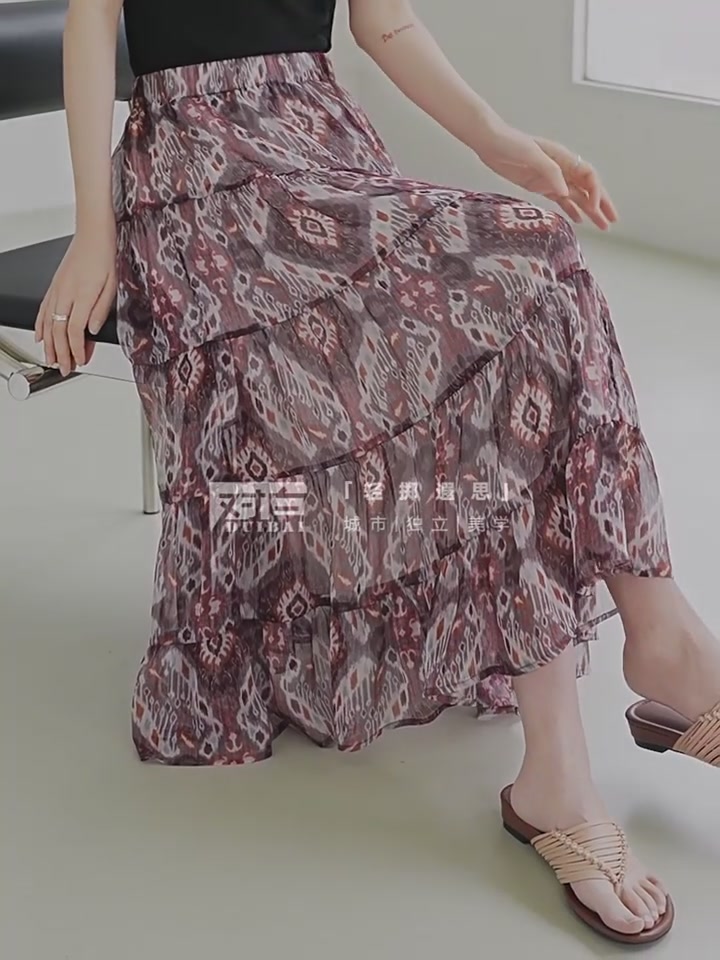 民族风半身裙：穿上它，我就是行走的度假氛围组组长！