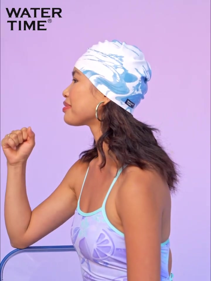 长发姐妹福音！这款泳帽真的不勒头，大头围也能轻松驾驭💦