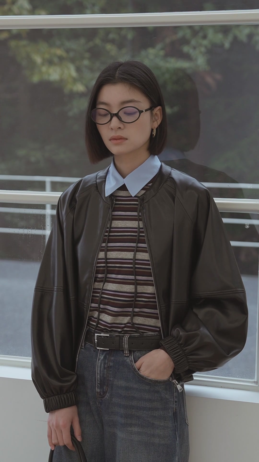 迪赛尼斯DESIGNICE黑色皮衣：通勤也能穿出高级感？