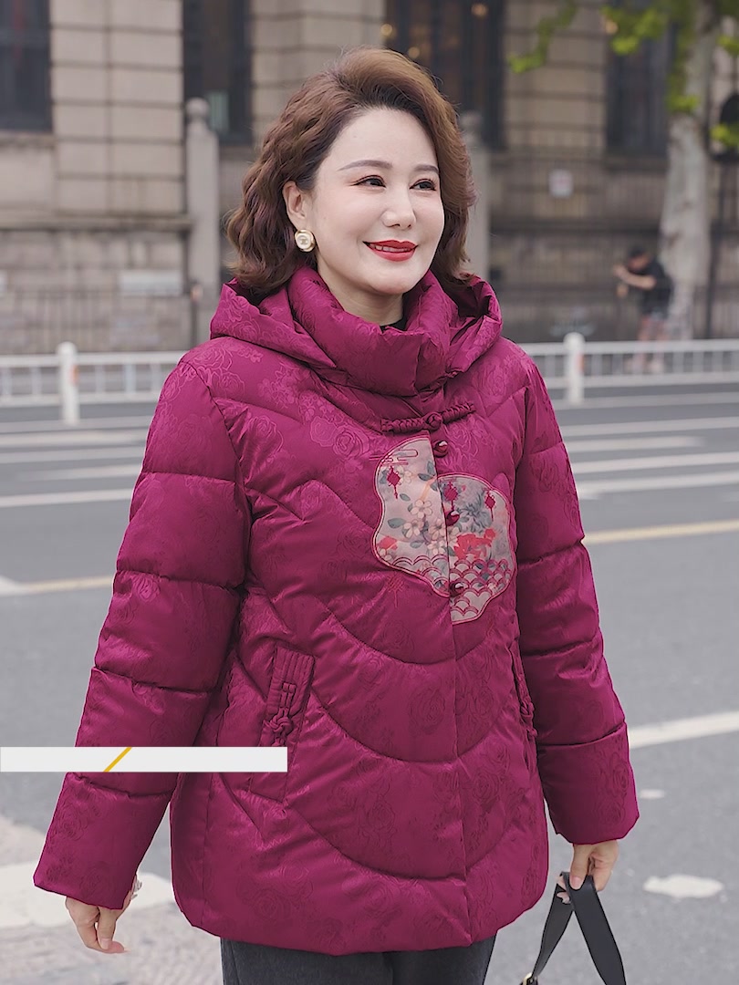 妈妈也能穿出洋气范儿！这款加绒棉衣外套太保暖了